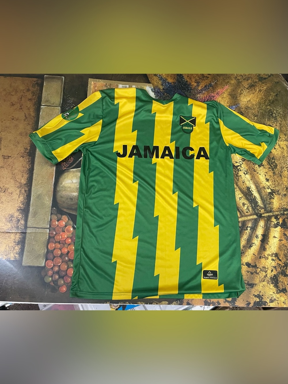 ORRO Jamaica Football Club 🇯🇲 Soccer Jersey Size Adult Large Dri-Fit